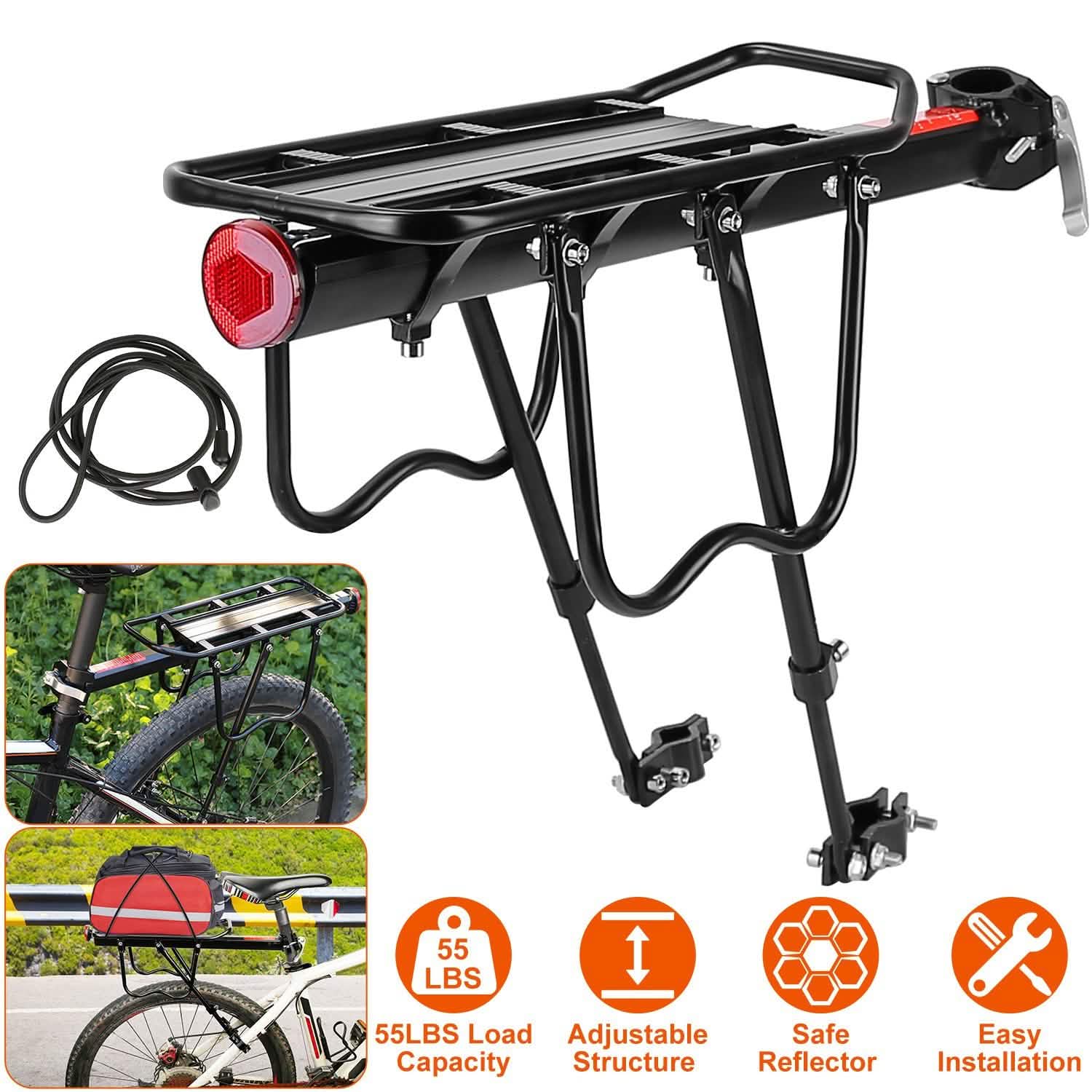 Porte-bagages de vélo réglable