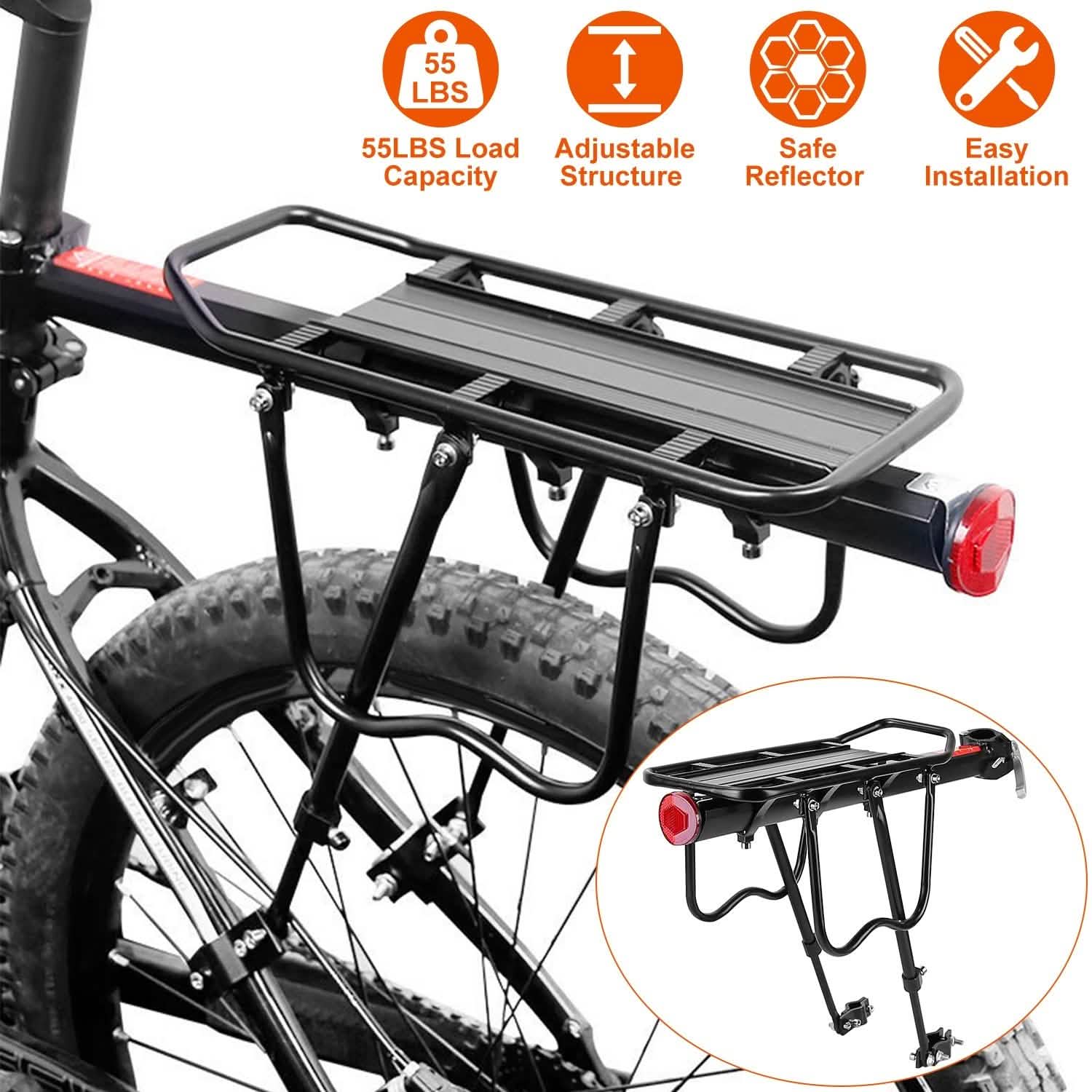 Porte-bagages de vélo réglable
