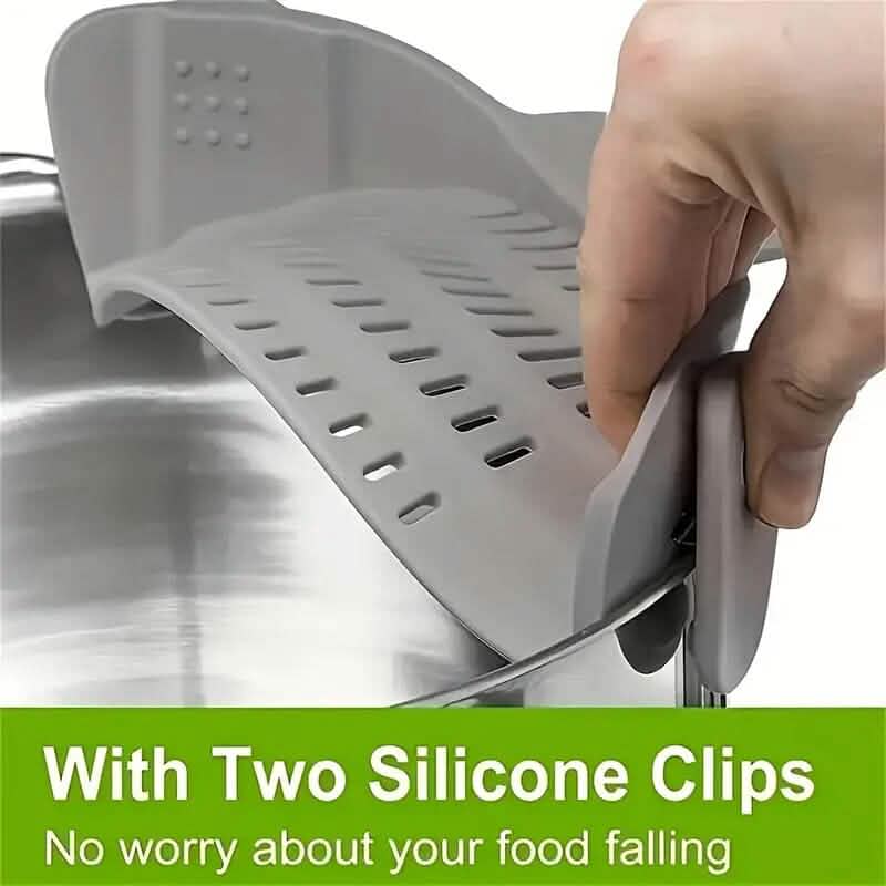 Passoire clipable réglable pour casseroles et poêles