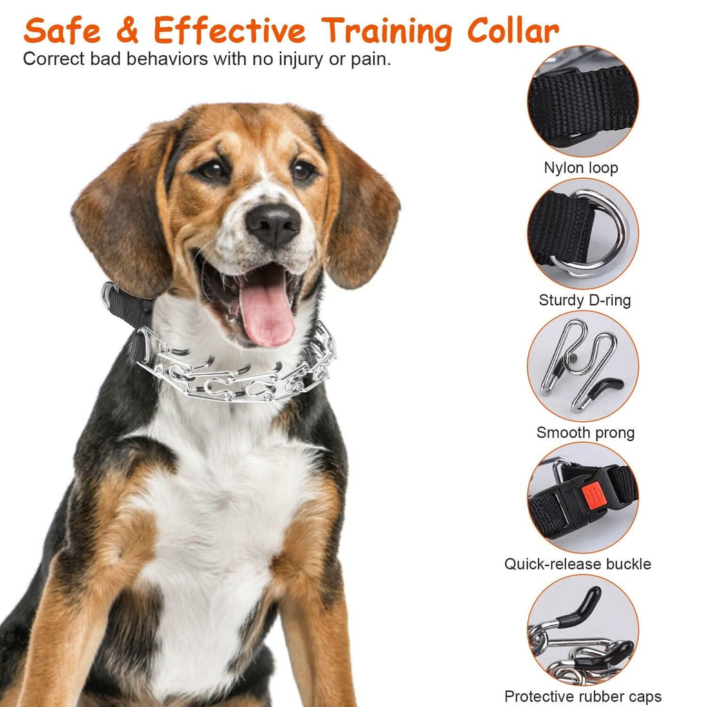 Adjustable Dog Choke Collar Training Chain