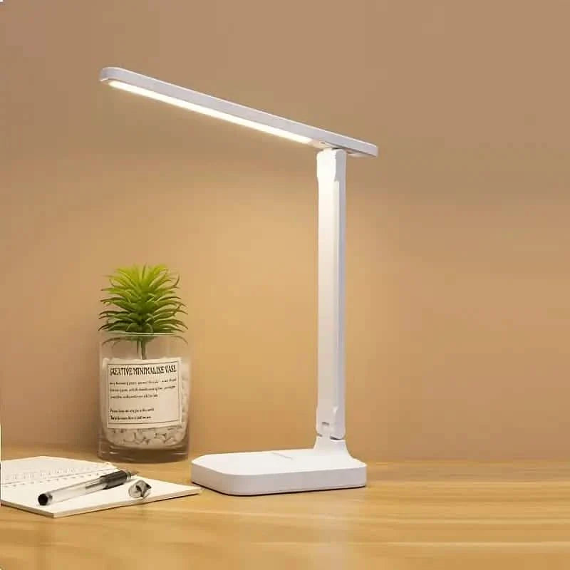 Adjustable LED Desk Lamp with Touch Control, Eye-Care Technology, USB Powered