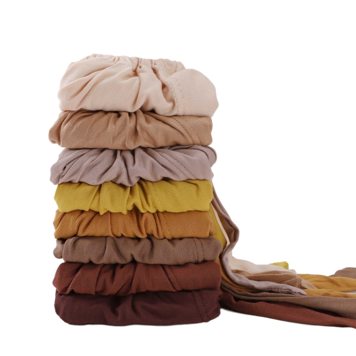 Adjustable Cotton Under Scarf Cap - Breathable Anti-Slip Headband Base for Hijab (MH125)