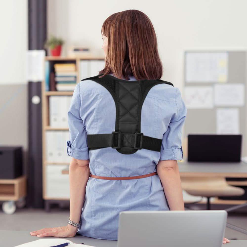 Redresseur de Posture Réglable pour Clavicule et Dos, Attelle Épaules