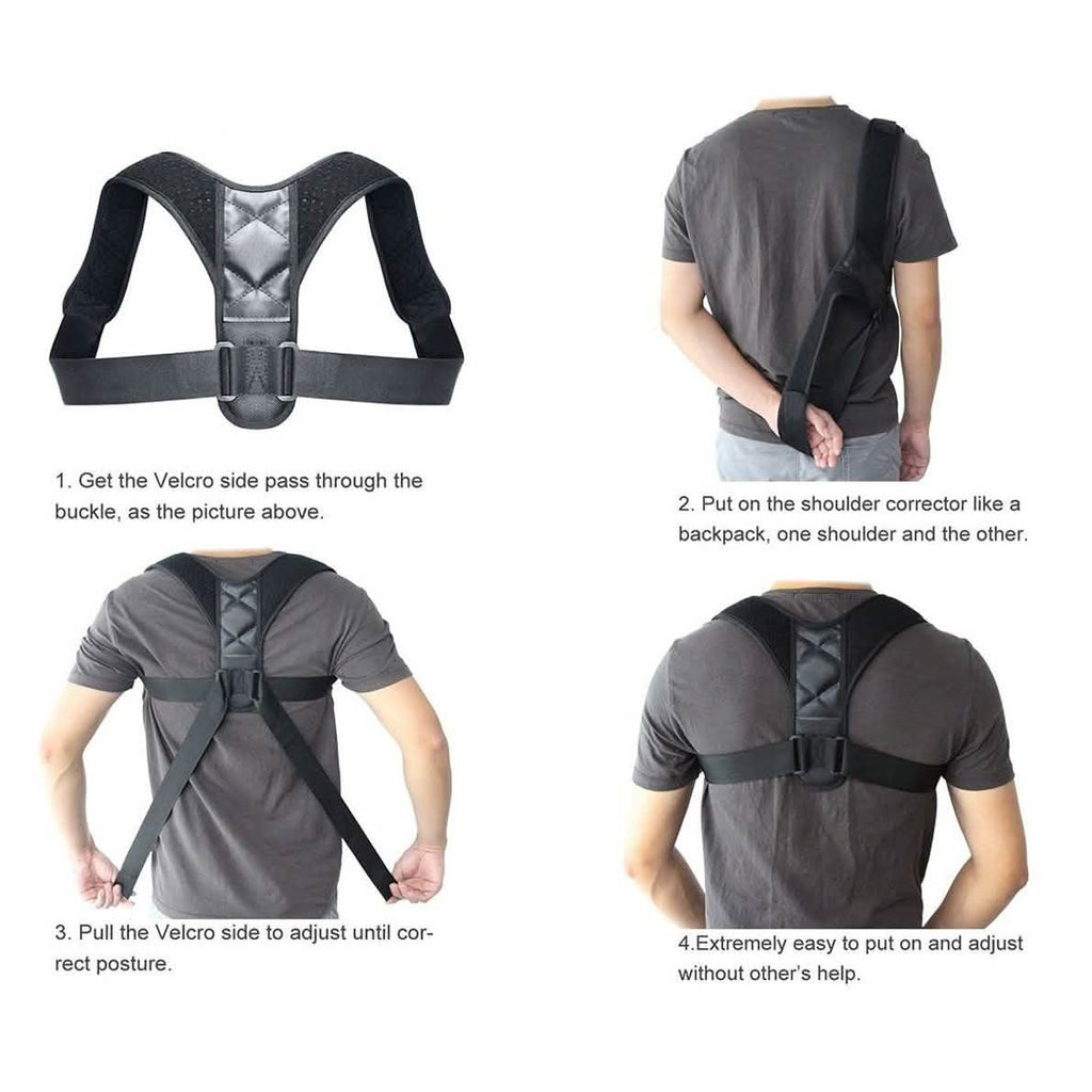 Redresseur de Posture Réglable pour Clavicule et Dos, Attelle Épaules