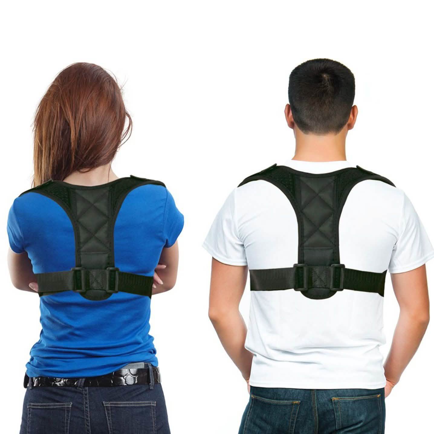 Redresseur de Posture Réglable pour Clavicule et Dos, Attelle Épaules