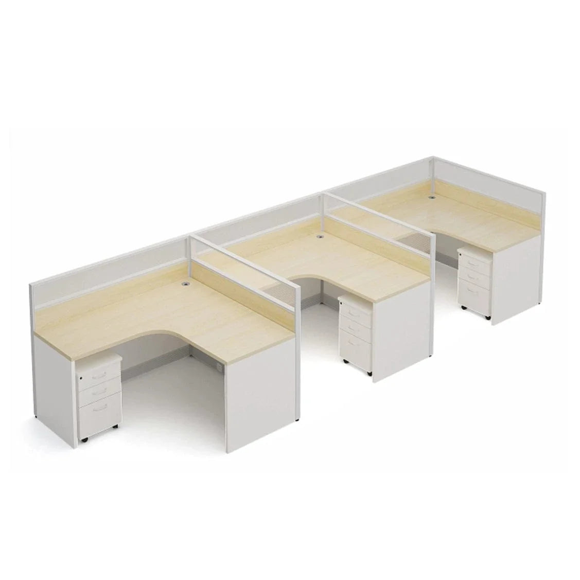 Solven · L-Shaped Cubicle Workstation