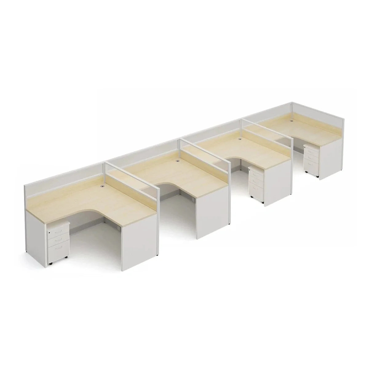 Solven · L-Shaped Cubicle Workstation