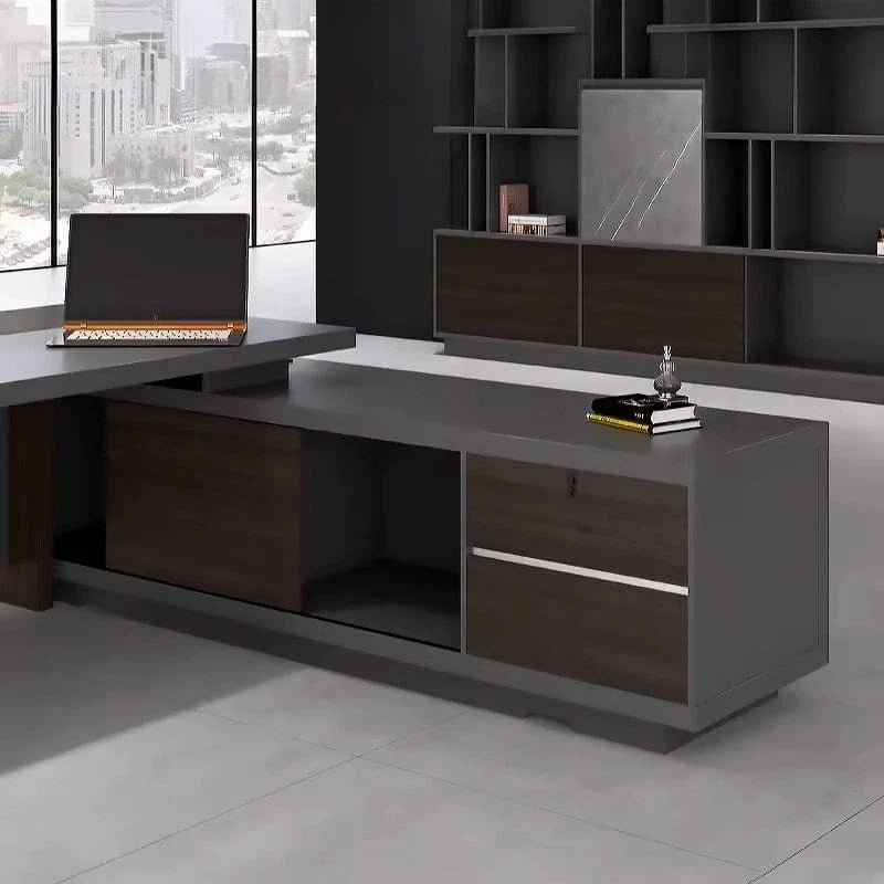 Carwin · Modern L-Shaped Executive Desk