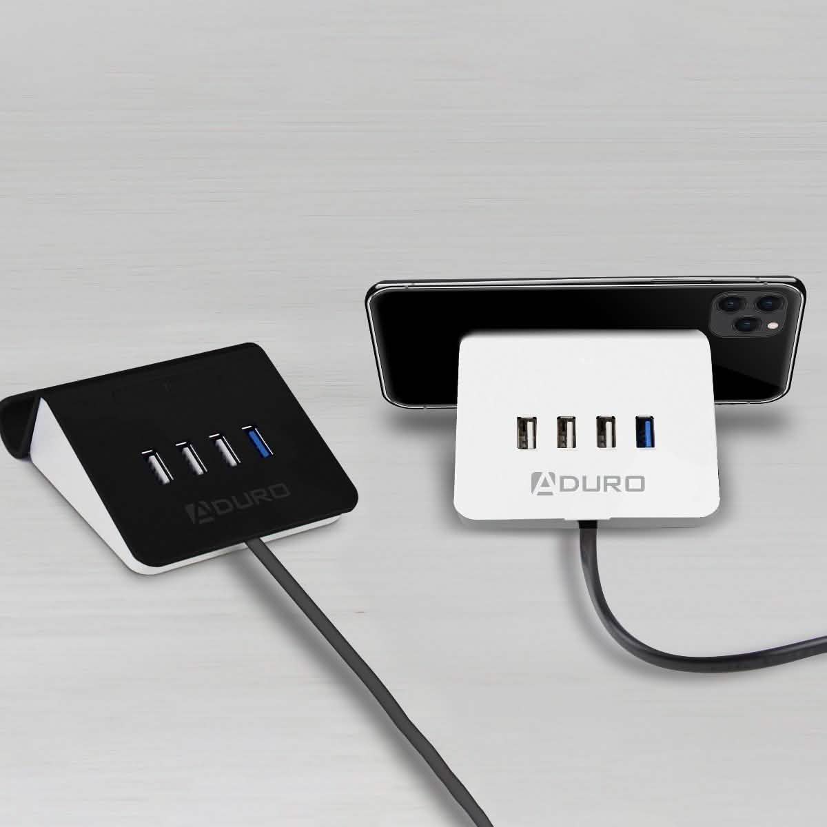 Aduro PowerUp 4-Port USB Charging Station and Stand