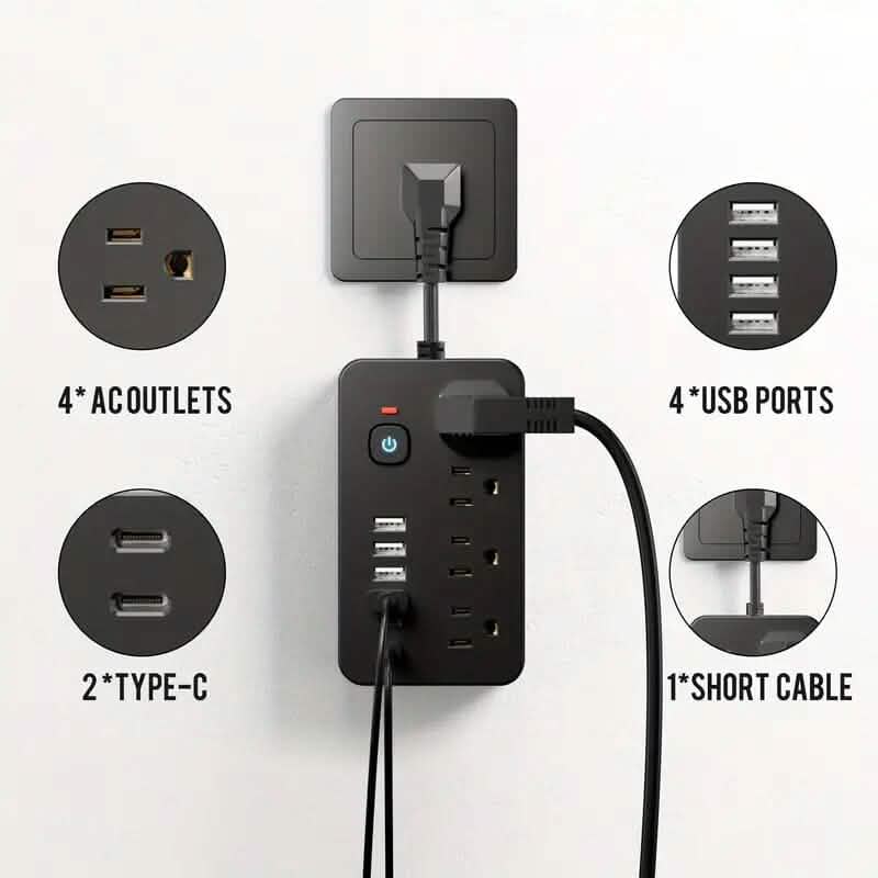 Advanced 10-in-1 Multi-Plug Power Strip