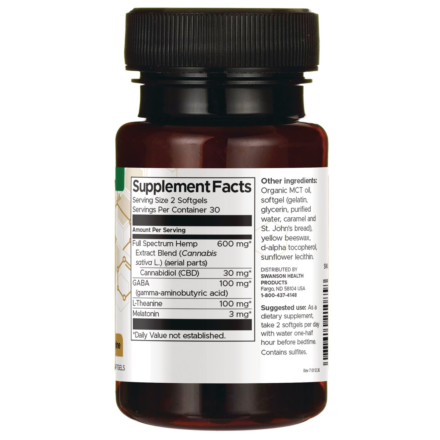 CBD + Sleep Support Full Spectrum w/ Melatonin, GABA & L-Theanine