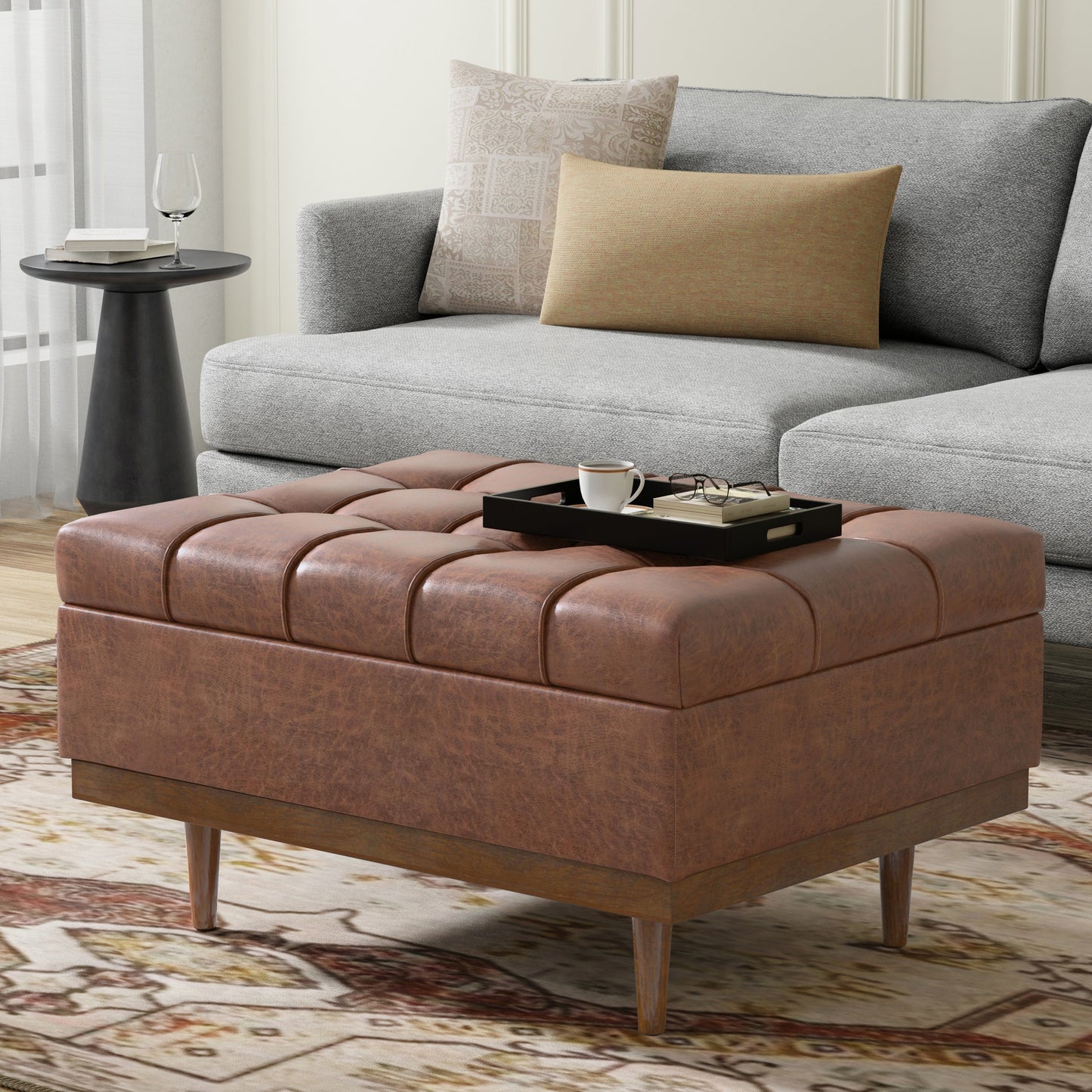 Mariah Coffee Table Storage Ottoman