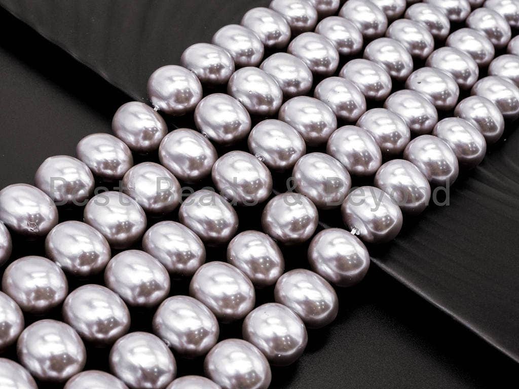 Gray Natural Mother of Pearl beads, SKU#T73