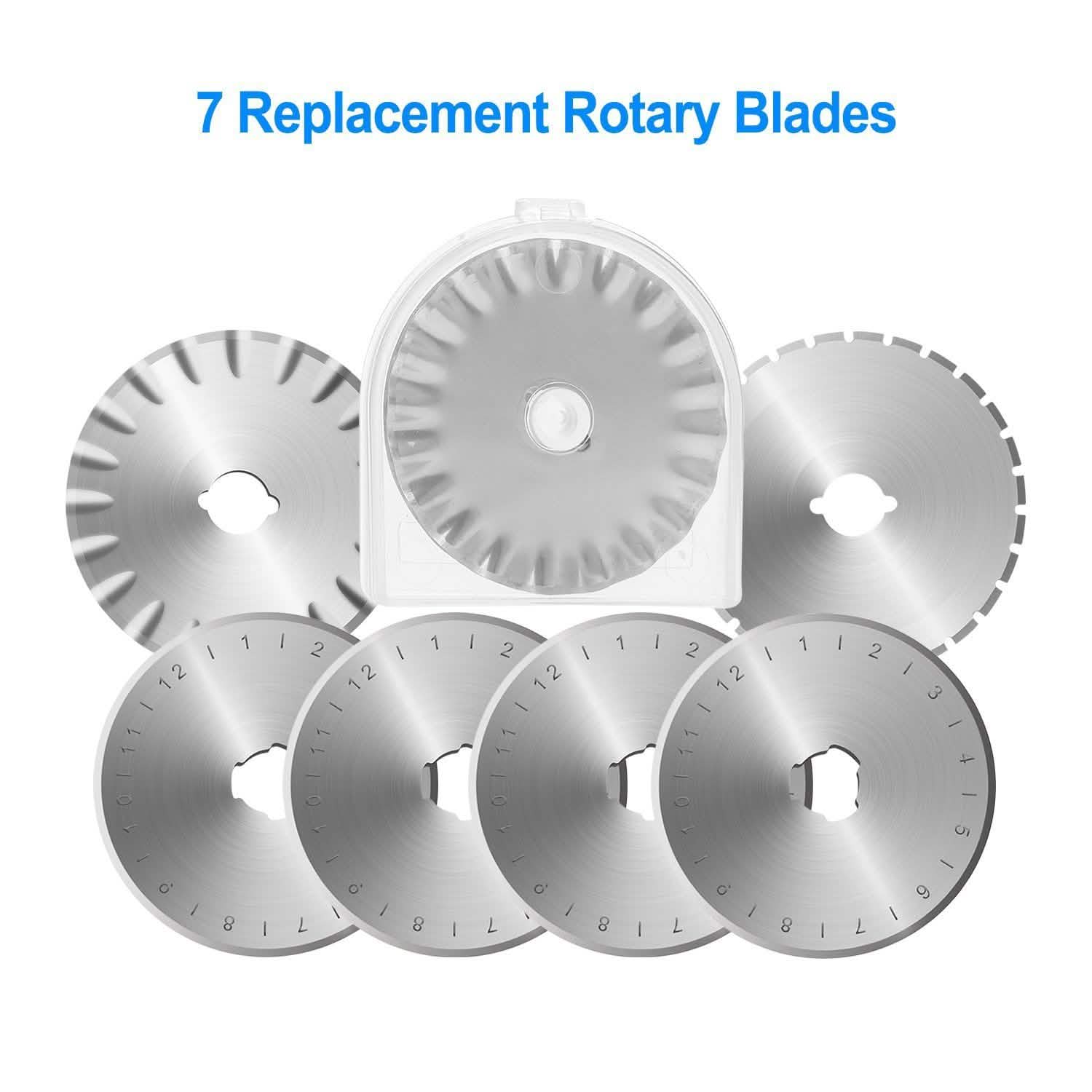 Coupe-tissu rotatif 45 mm AGPtek avec 7 lames de rechange et verrouillage de sécurité