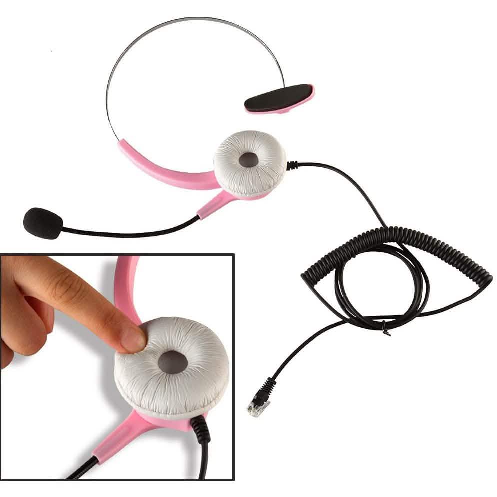Téléphone de centre d'appels filaire avec casque et clavier AGPtek