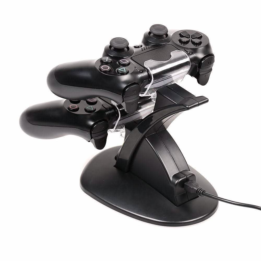 AGPtek Dual USB Charger Charging Docking Station Stand for Sony Playstation 4 PS4 Controller