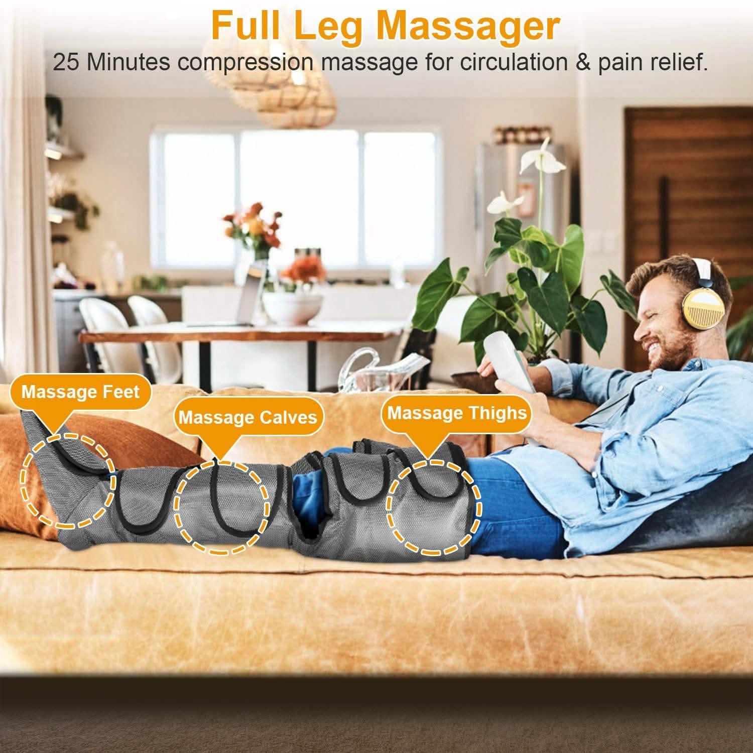 Air Compression Calf Feet Thigh Foot Massager