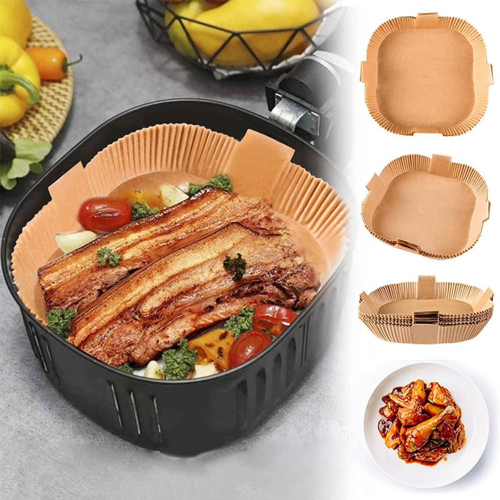 100-Pack: Air Fryer Disposable Paper Liners