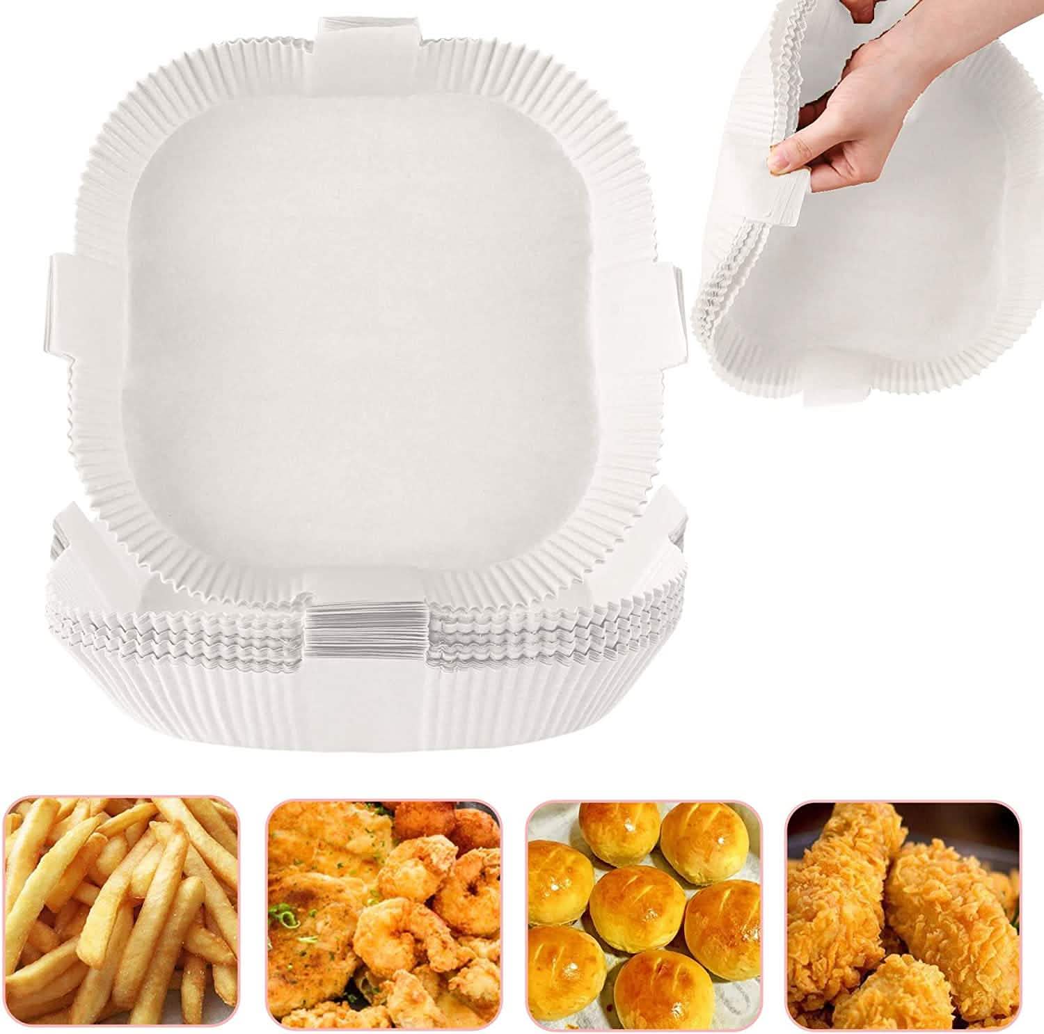 100-Pack: Air Fryer Disposable Paper Liners