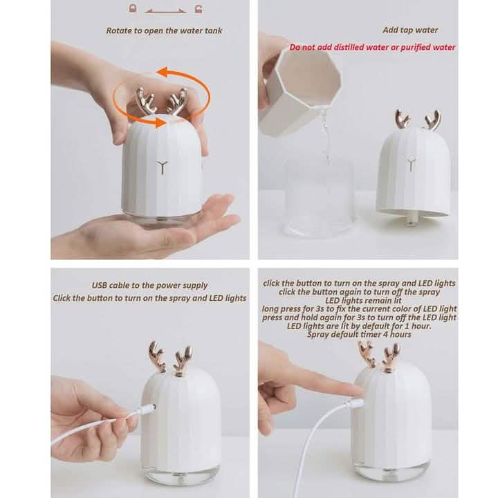 Humidificateur d'air diffuseur d'huiles essentielles pour l'aromathérapie