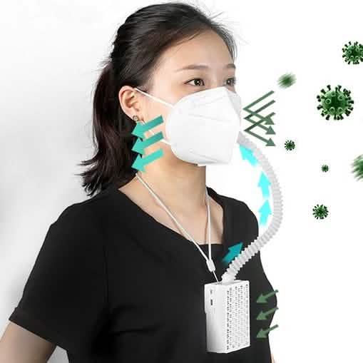 Masque AirPro Respirateur Purificateur d'Air Électrique Rechargeable