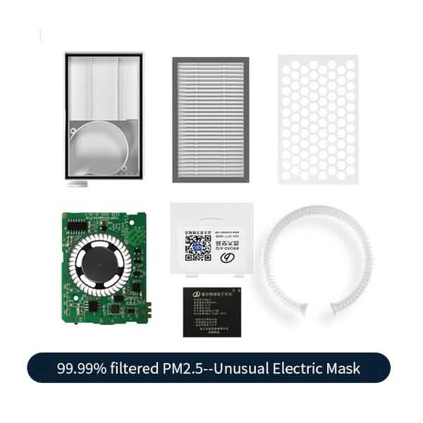 Masque AirPro Respirateur Purificateur d'Air Électrique Rechargeable