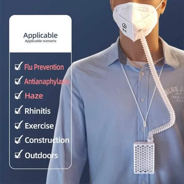 Masque AirPro Respirateur Purificateur d'Air Électrique Rechargeable