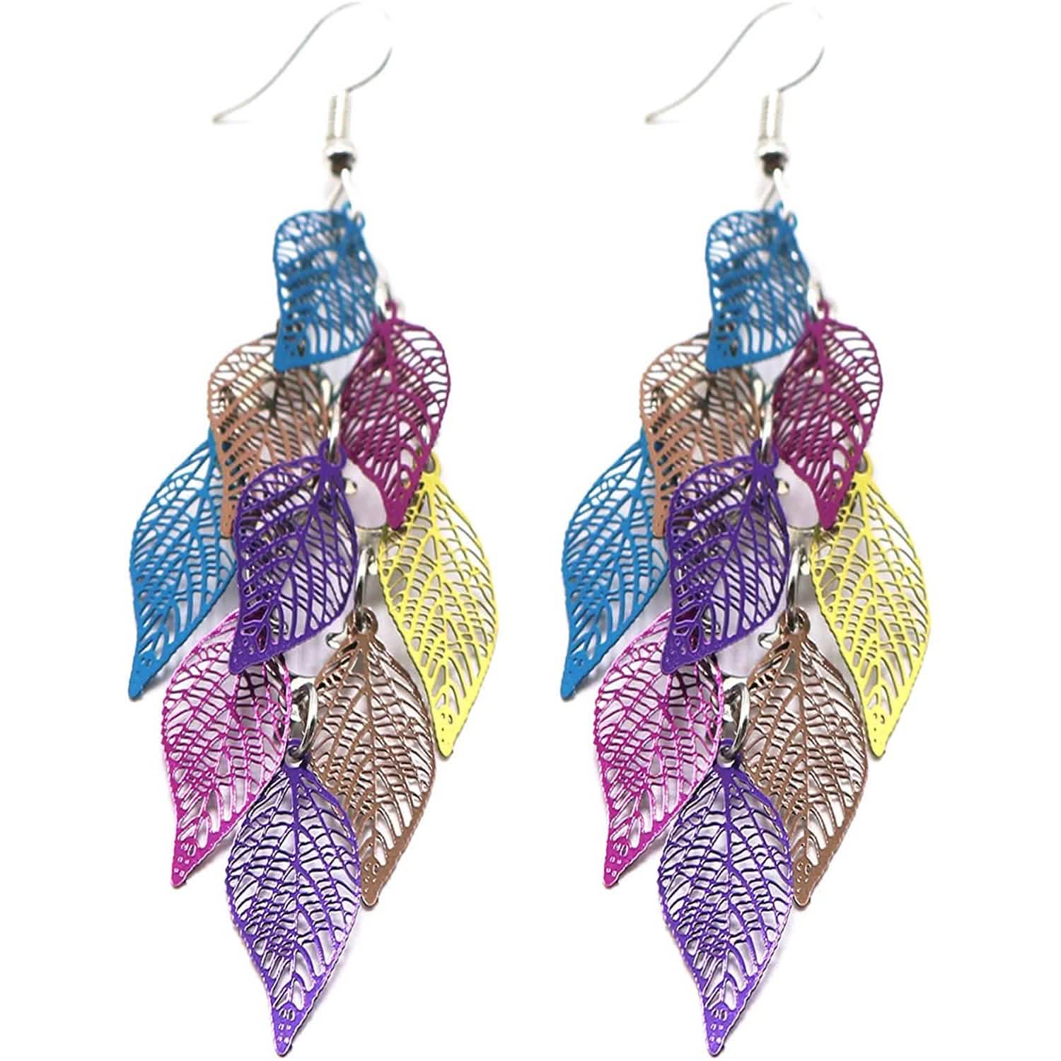 Boucles d'oreilles pendantes légères faites à la main de style bohème Aisansty