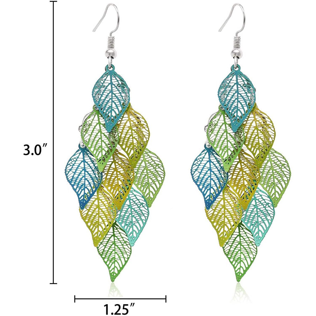 Boucles d'oreilles pendantes légères faites à la main de style bohème Aisansty
