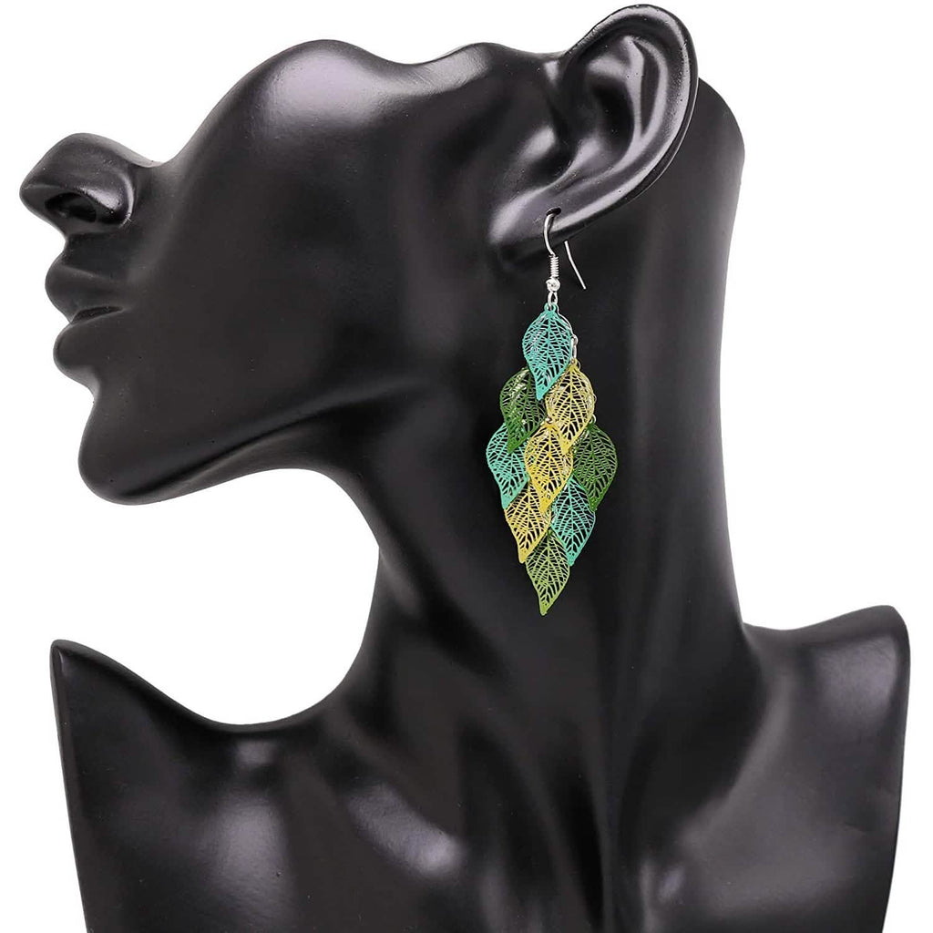 Boucles d'oreilles pendantes légères faites à la main de style bohème Aisansty
