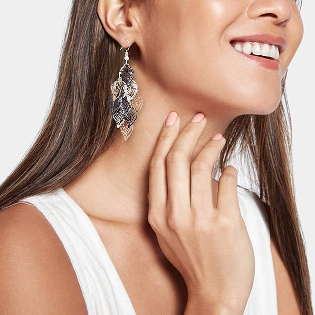 Boucles d'oreilles pendantes légères faites à la main de style bohème Aisansty