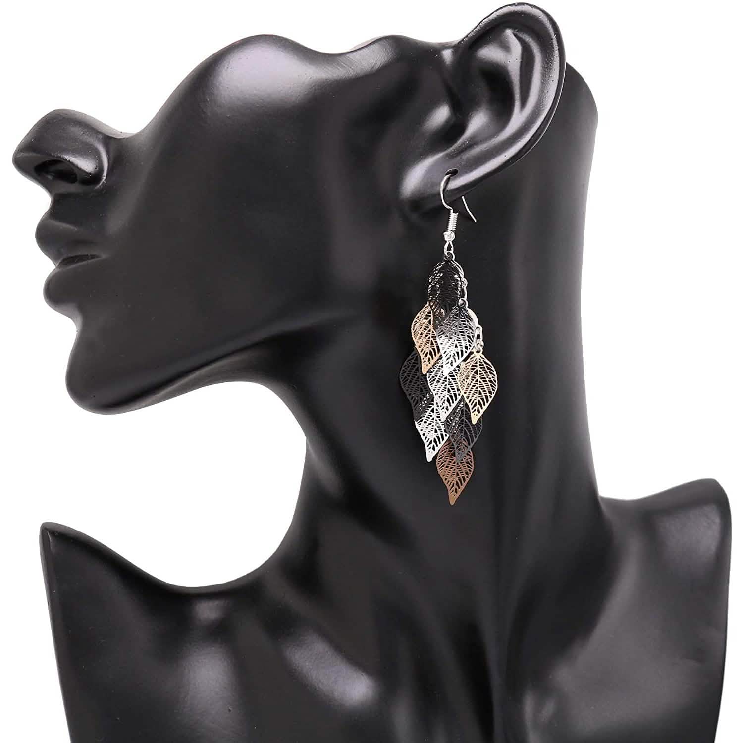 Boucles d'oreilles pendantes légères faites à la main de style bohème Aisansty