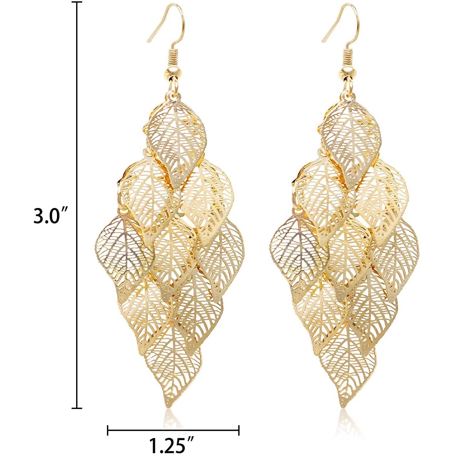 Boucles d'oreilles pendantes légères faites à la main de style bohème Aisansty