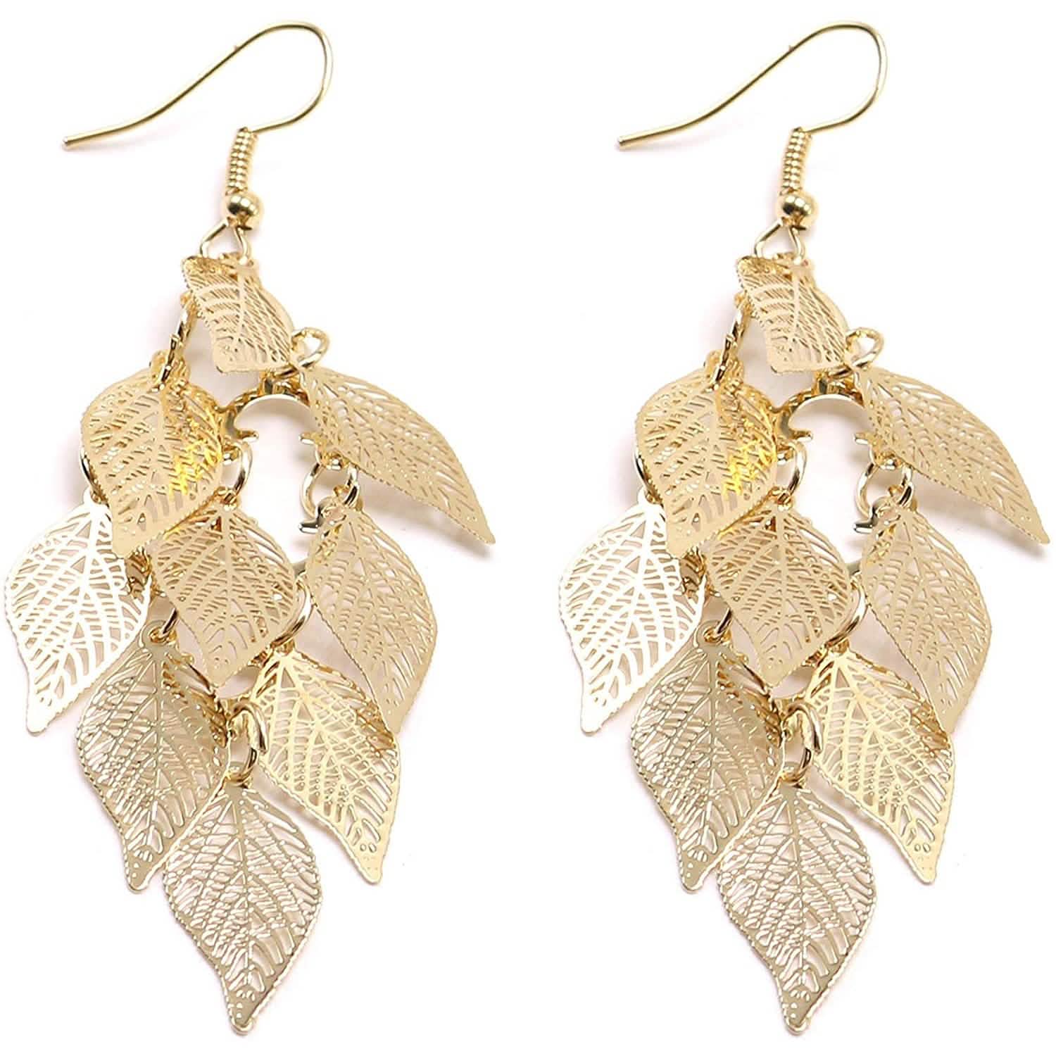 Boucles d'oreilles pendantes légères faites à la main de style bohème Aisansty