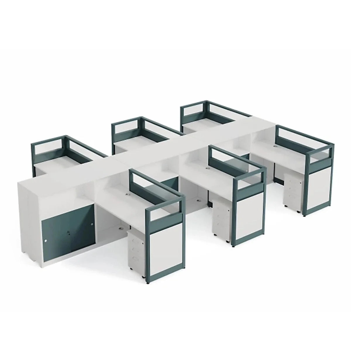 Trevio · L-Shaped Cubicle Workstation