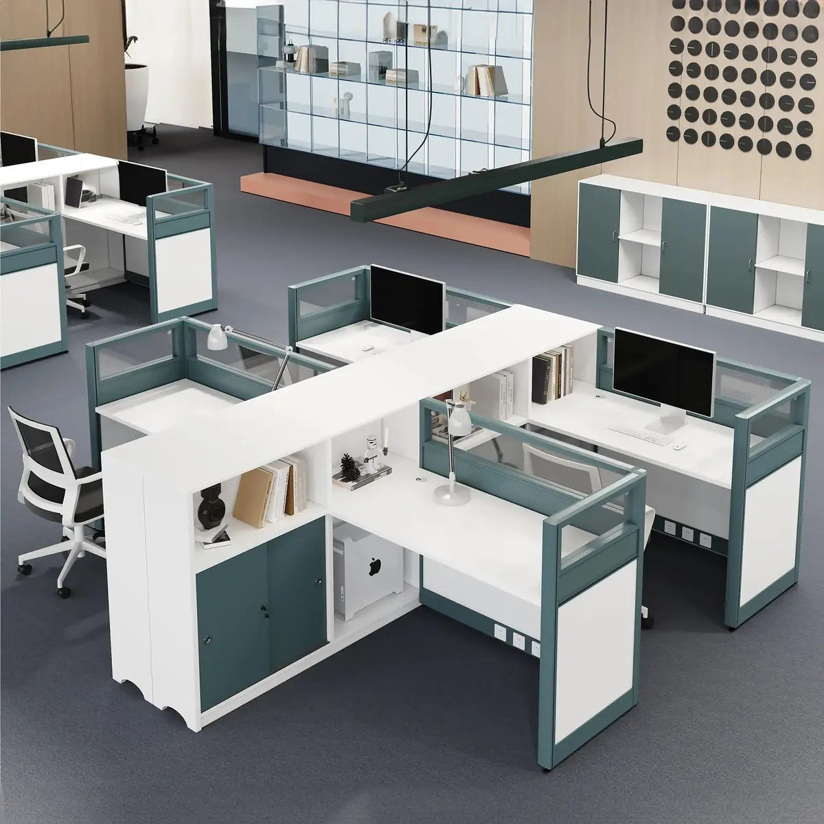 Trevio · L-Shaped Cubicle Workstation