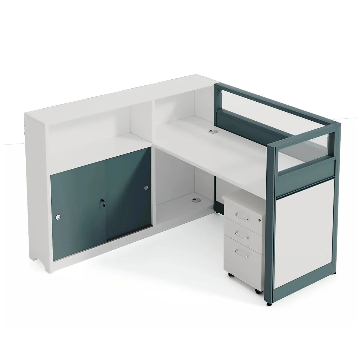 Trevio · L-Shaped Cubicle Workstation