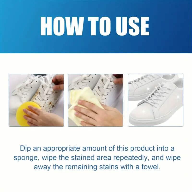 Nettoyant en gel tout-en-un pour baskets avec bicarbonate de sodium