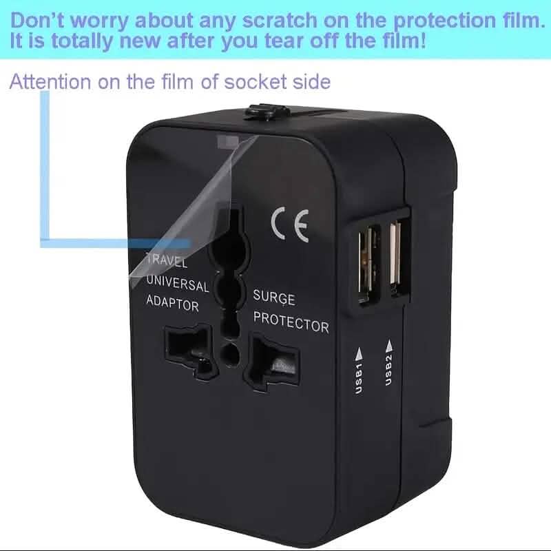 Chargeur de voyage universel tout-en-un avec deux ports de chargement USB