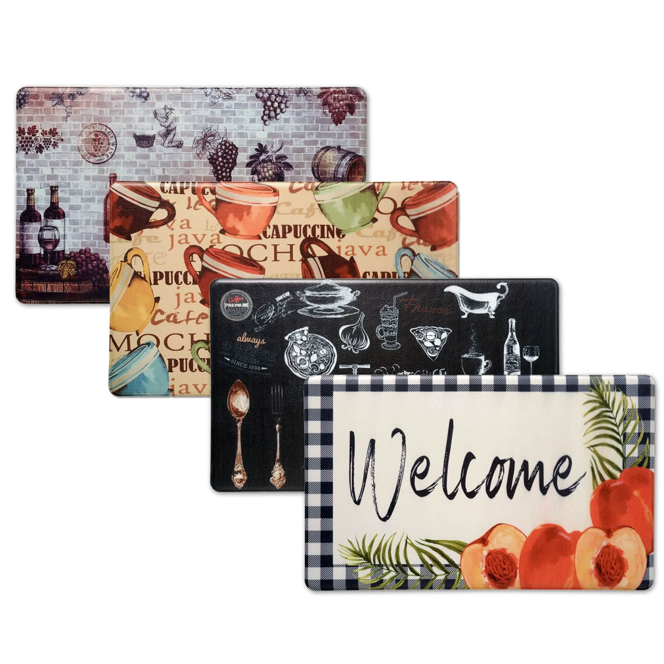 Tapis de cuisine matelassés anti-fatigue Bibb Home, lot de 1 ou 2