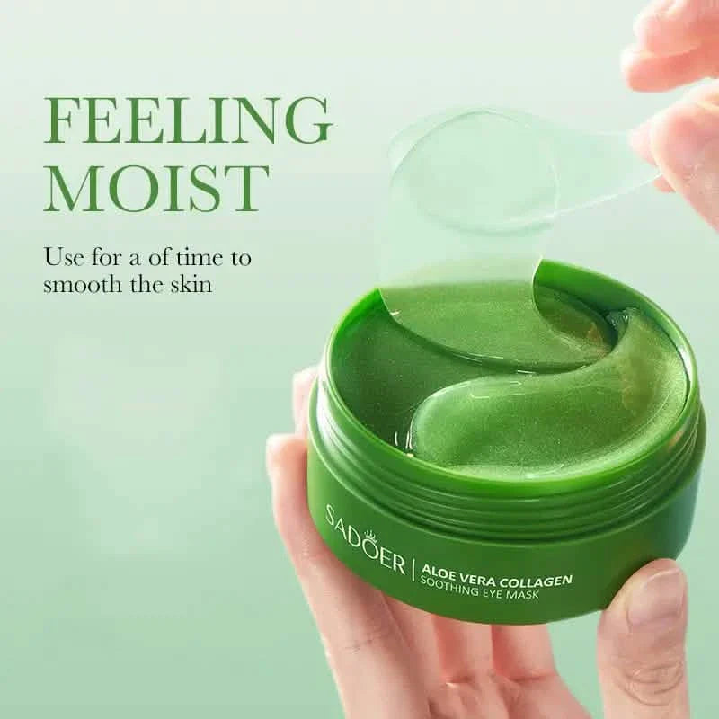 Aloe & Collagen Crystal Eye Mask - Hypoallergenic, Firming Moisturizing Care for All Skin Types