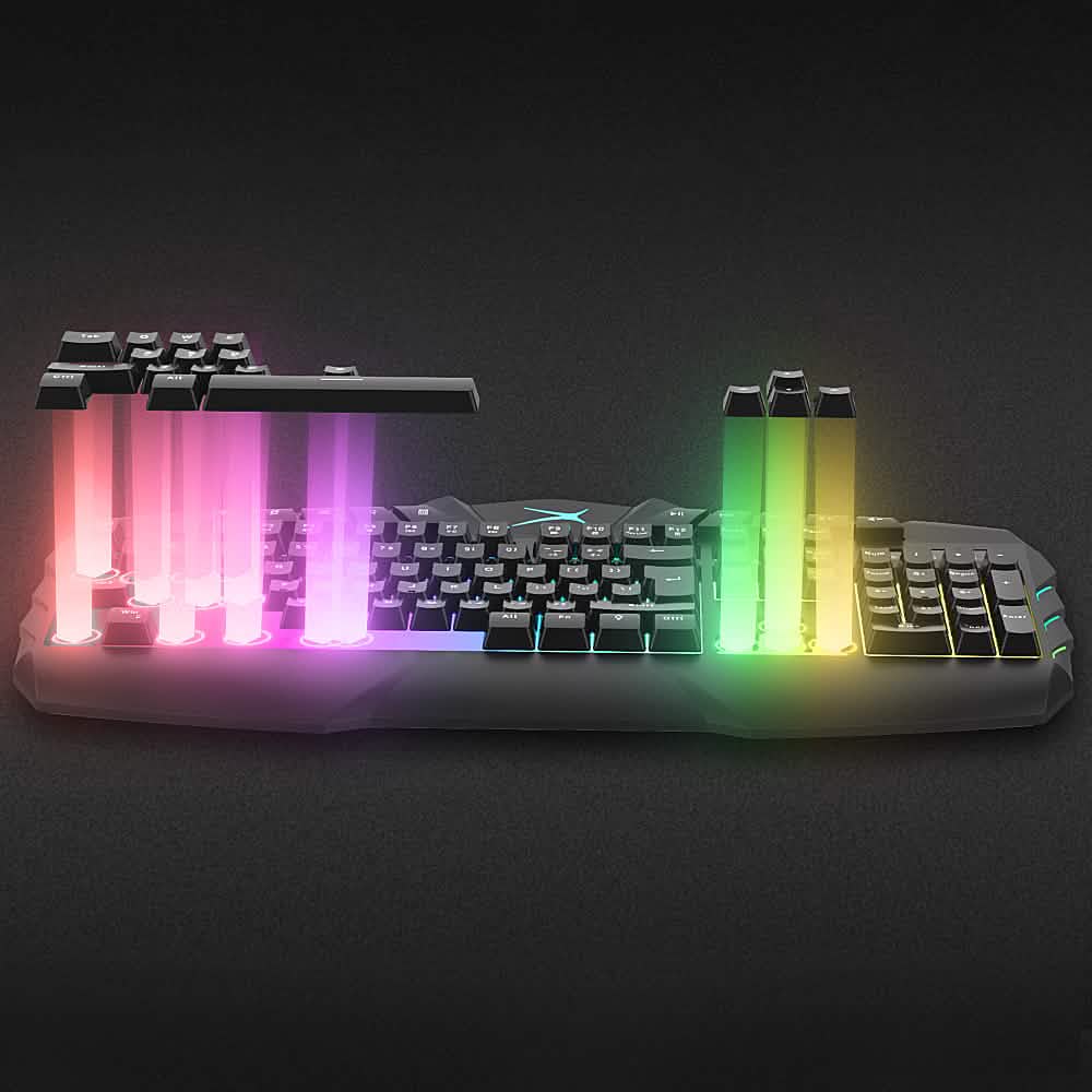 Altec Lansing - M180 メンブレン RGB ゲーミングキーボード - マルチカラー