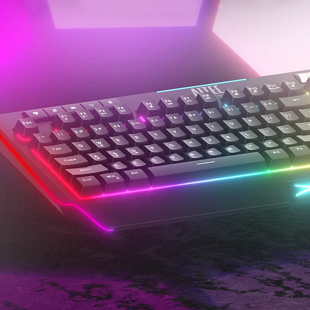Altec Lansing-MS550 セミメカニカル eスポーツグレード RGB ゲーミングキーボード
