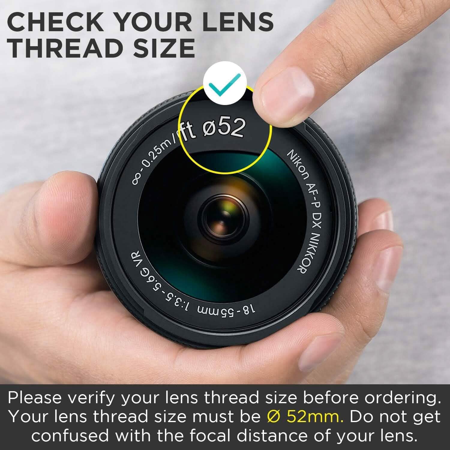 Altura Photo 52MM 0.35x HD Fisheye Nikon Wide Angle Lens (w/Macro Portion)  (Refurbished)