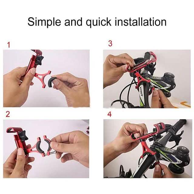アルミ合金製バイク用スマートフォンホルダー