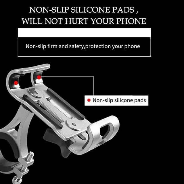 アルミ合金製バイク用スマートフォンホルダー