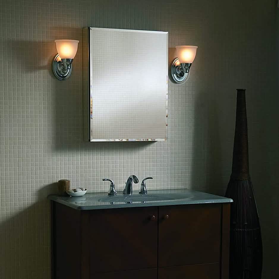 Aluminum Single Medicine Cabinet with Mirror Door