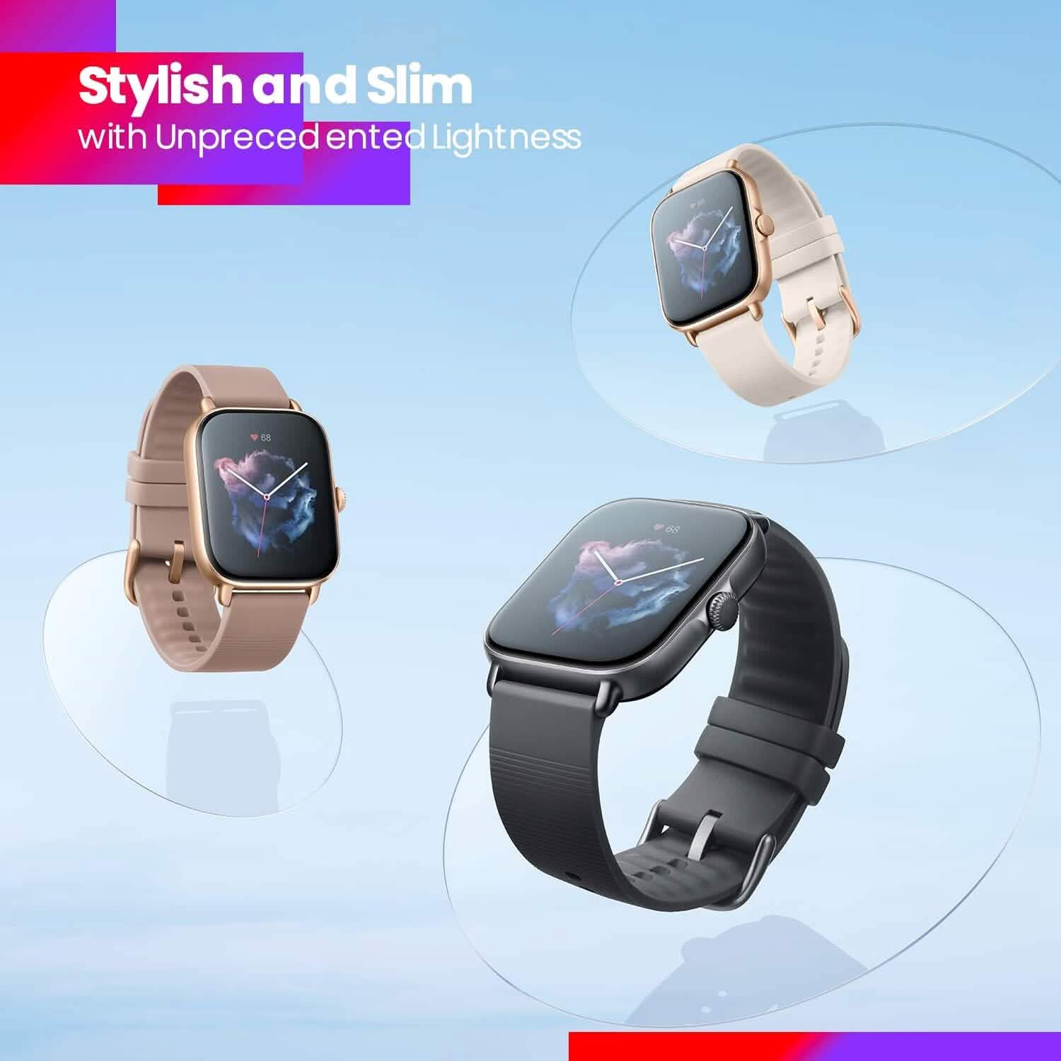 Amazfit GTS 3 Smart Watch for Android iPhone, Alexa Built-In  (Refurbished)