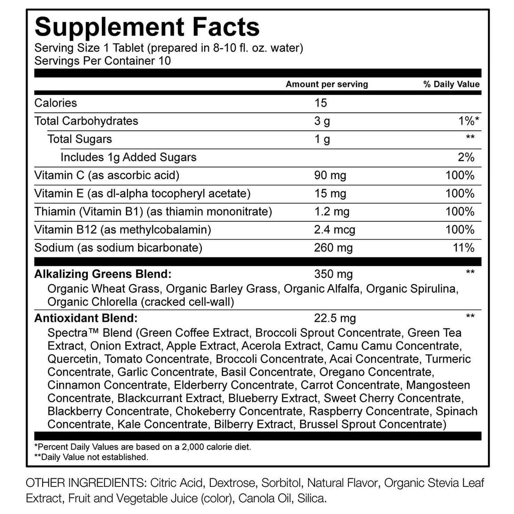 Amazing Grass Green Superfood Water Flavoring Tablet with Antioxidants and Alkalizing Greens