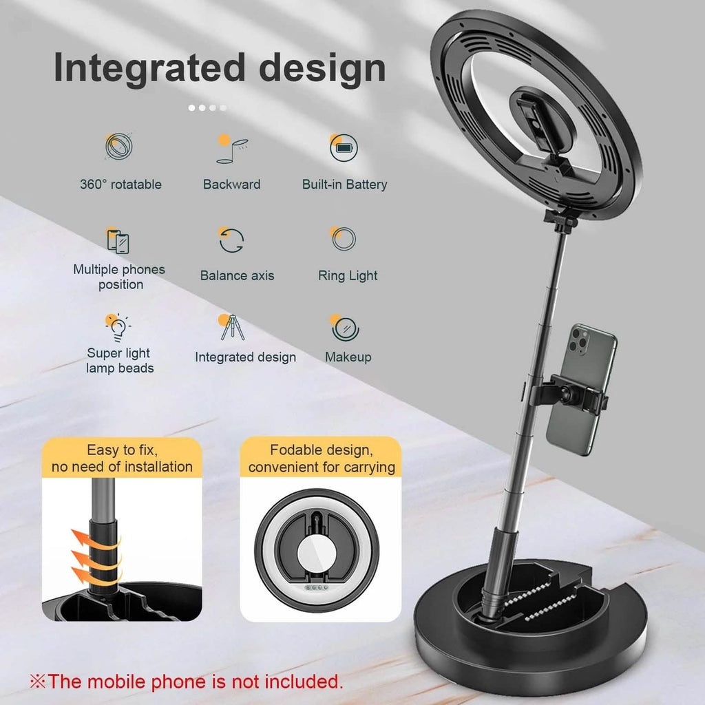 Anneau lumineux mini rotatif Andoer JMT2 PRO 360°